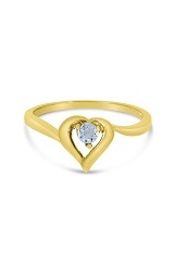 captivating round aquamarine gemstone yellow gold birthstone baby ring